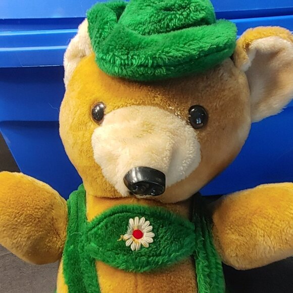 Vintage 80s Etone German Plush Teddy Bear Lederhosen - Picture 2 of 6